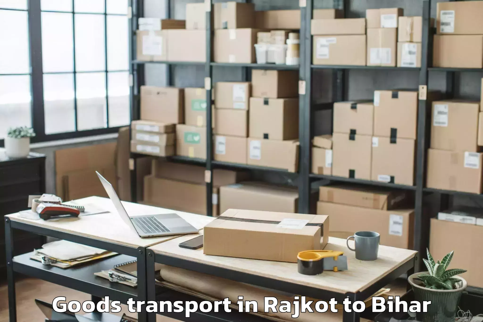 Easy Rajkot to Khusropur Goods Transport Booking